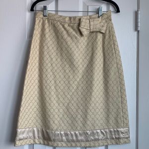 Sandra Angelozzi Wheat Coloured Wool Blend Skirt NWT